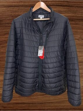 33,000 Ft Black Quilted Lightweight Puffer Jacket Size 4XL